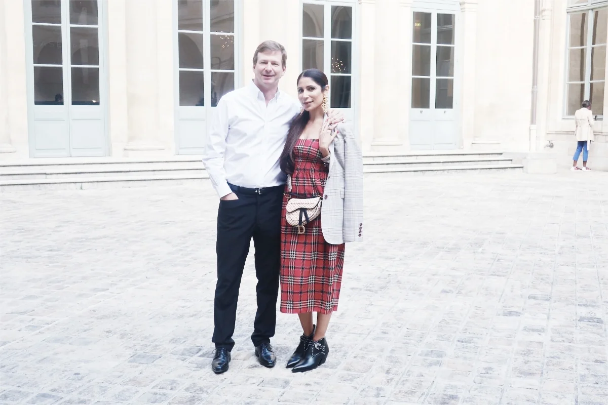  With my dear friend and precious jewelry designer, Lorenz Bäumer, at his atelier in Place Vendôme 