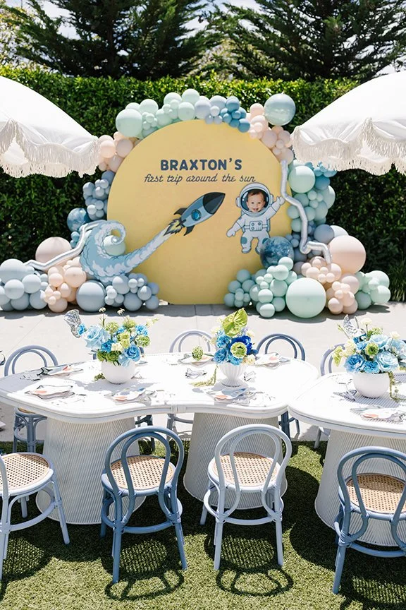 First Lap Around the Sun: A Stellar First Birthday Party for a Little Boy