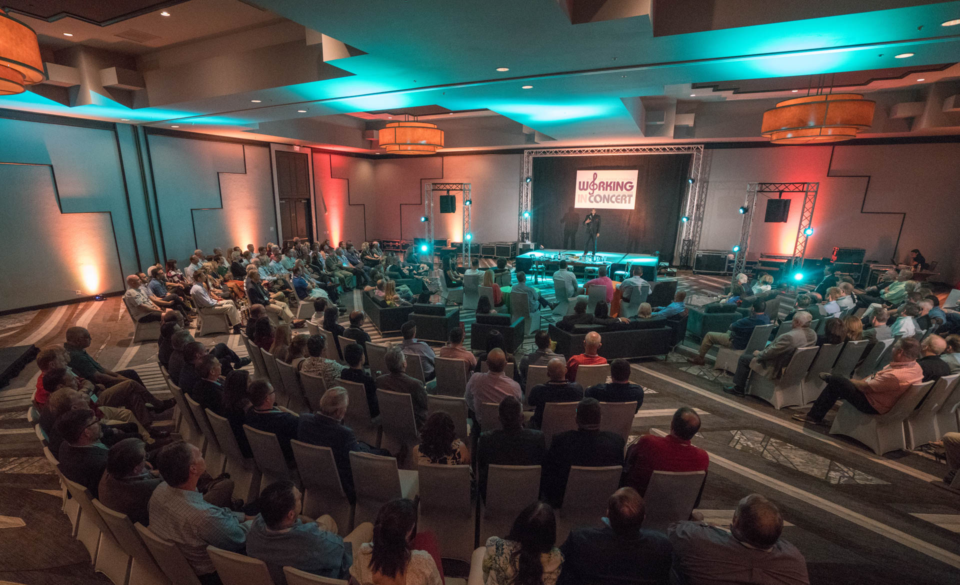 Our production managers will work with you from the planning to deployment stages of your event, bring your ideas to life - transforming any room into an engaging space for your production.