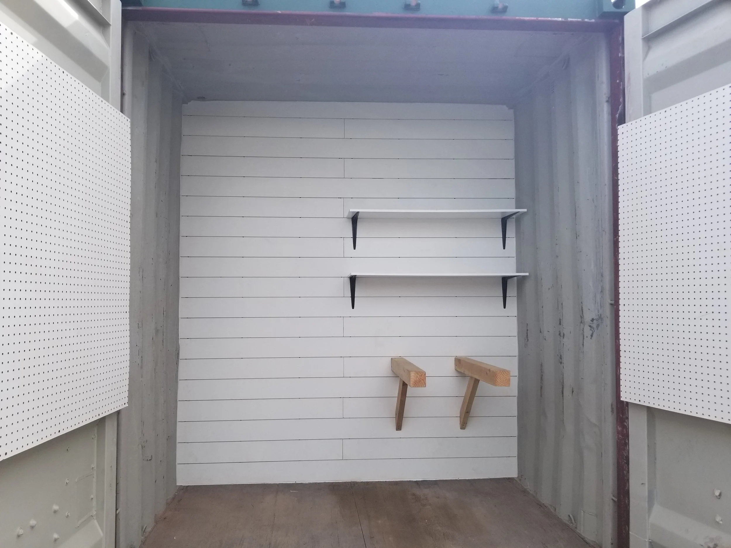 custom horse corral & tack room storage