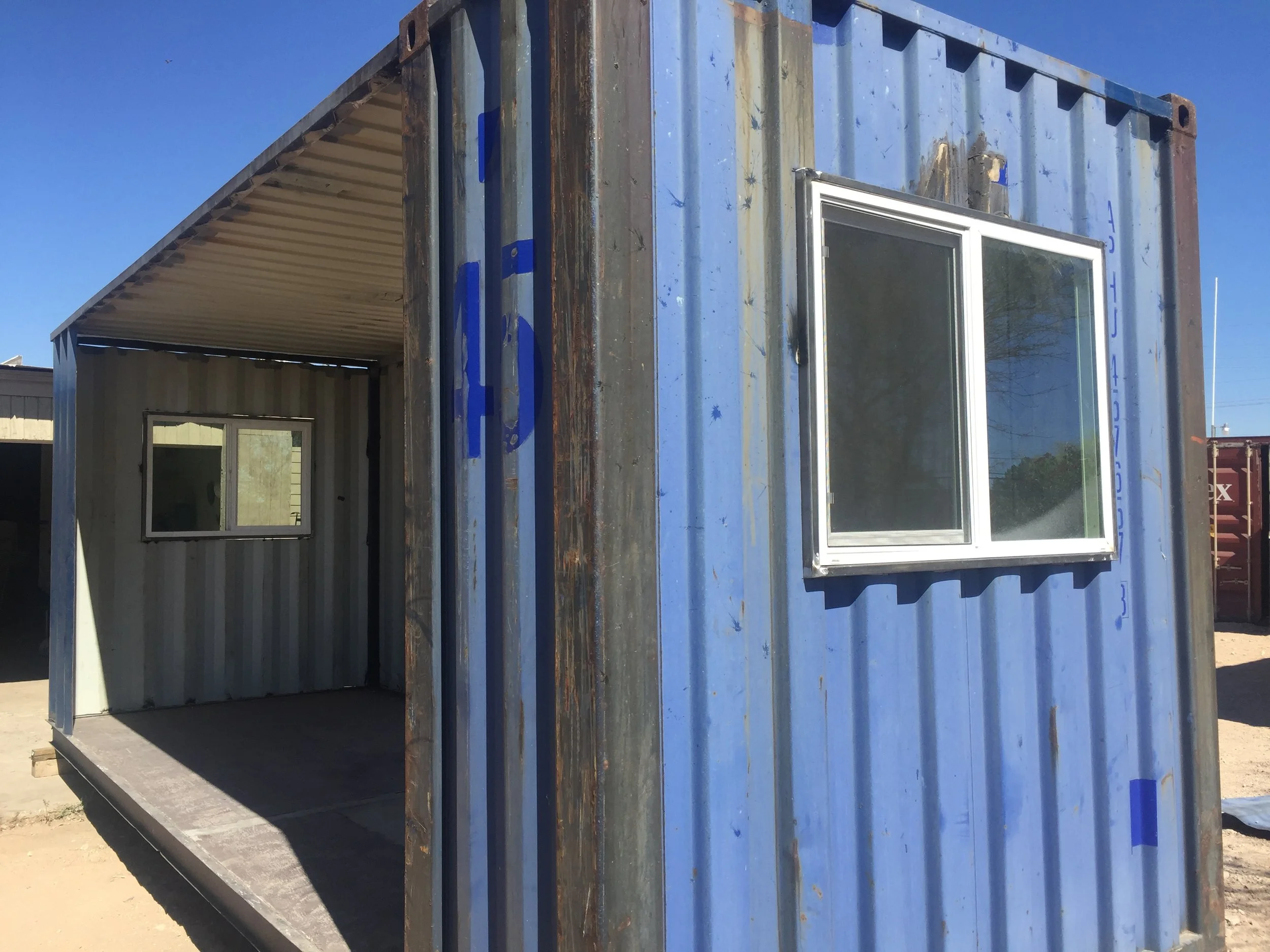 Custom Shipping container shed