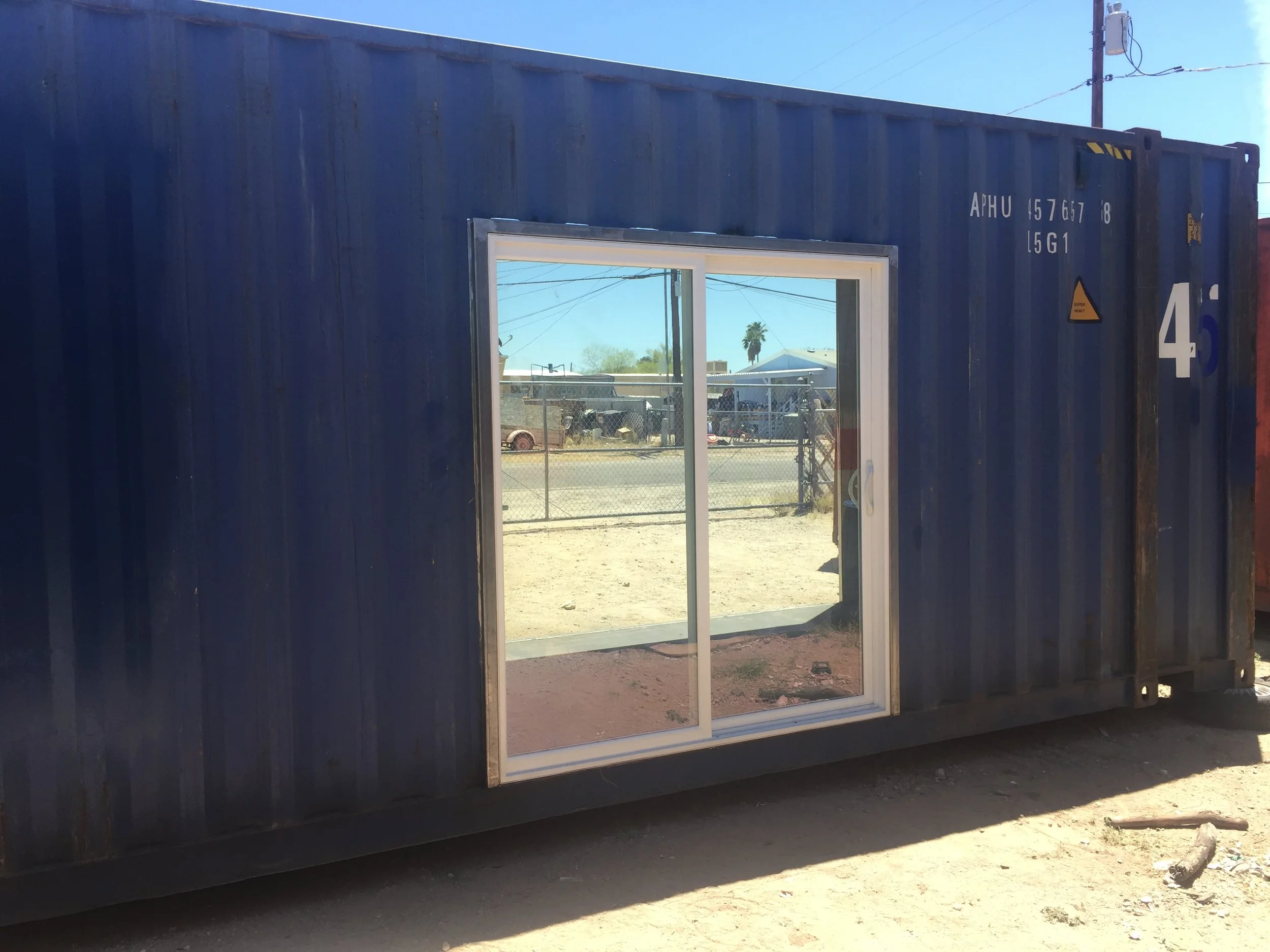 custom shipping container shed