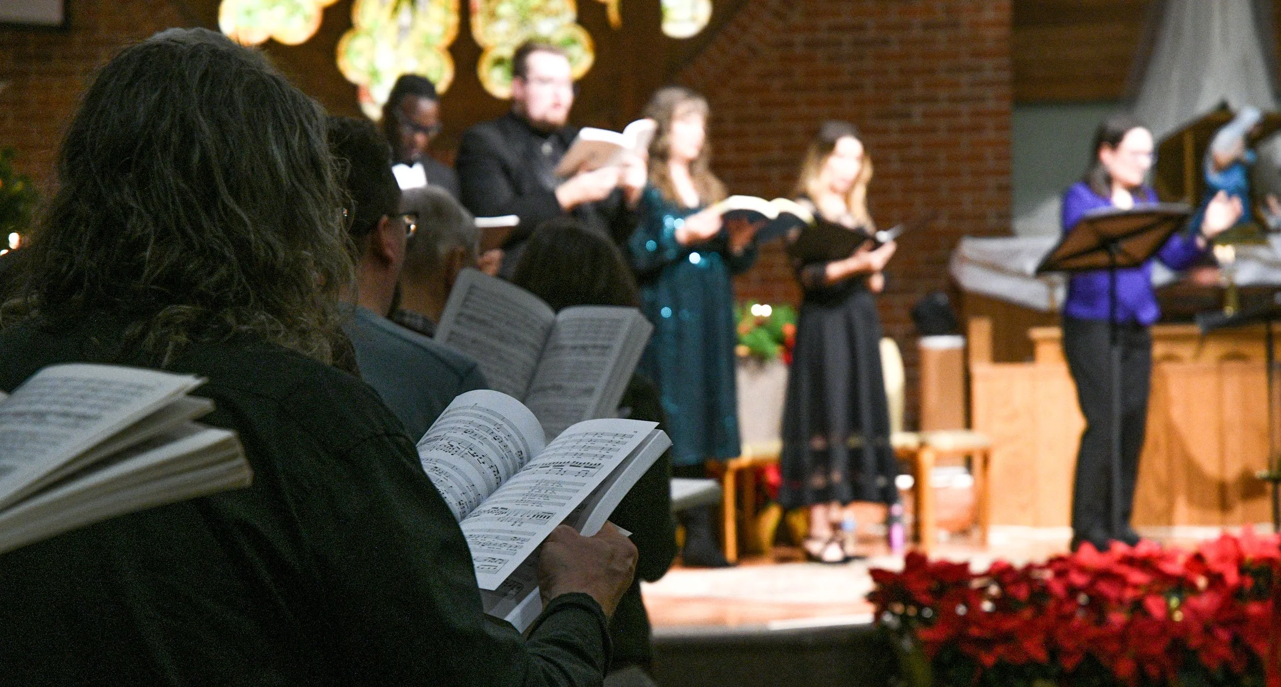 Singers and soloists at Messiah Sing-along