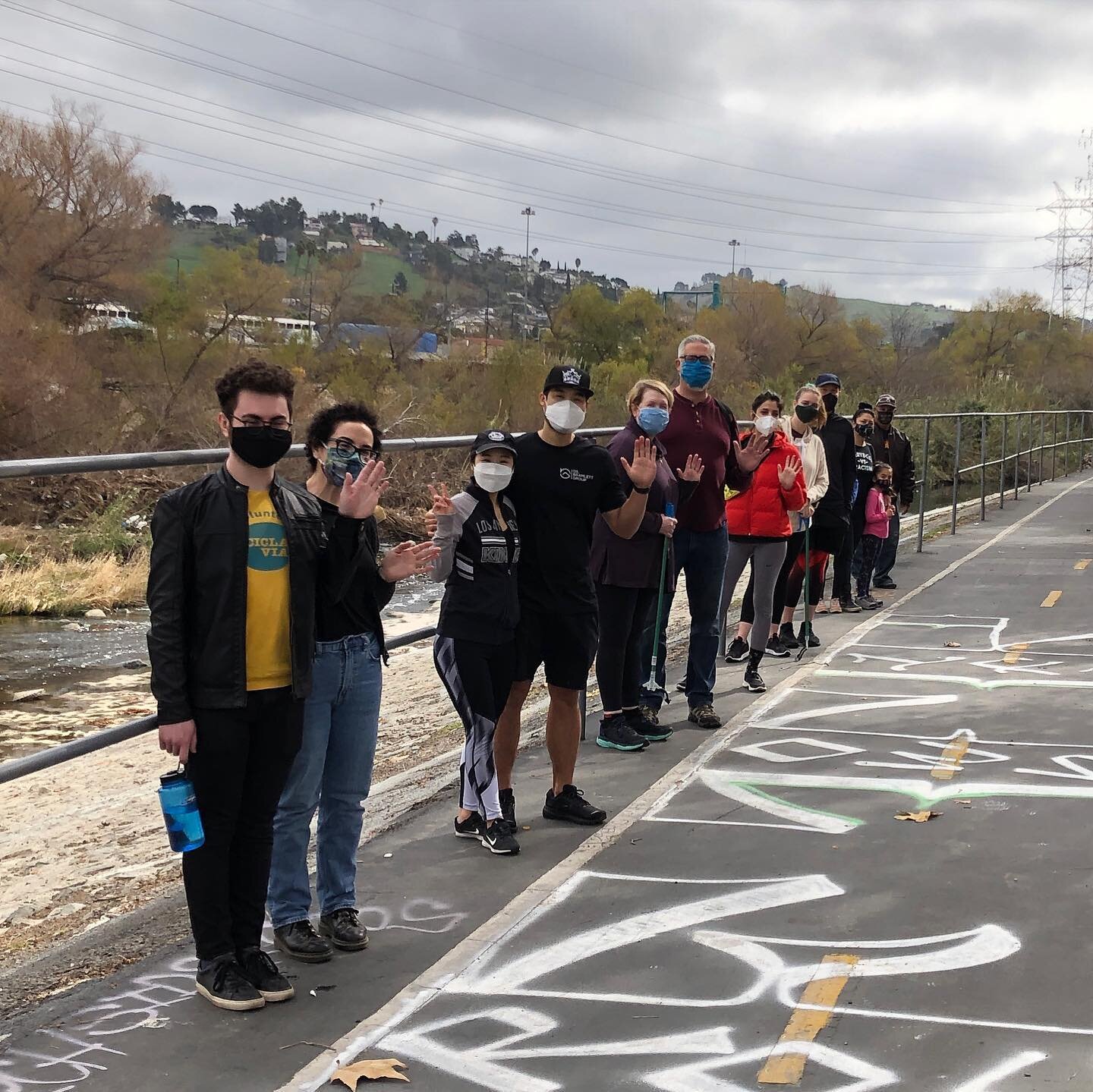 Thank you to all the wonderful humans who came to clean up the LA River Greenway today.  We kept a lot of waste from entering the river.  Tomorrow is a self-serve cleanup day, and the BOS dumpster will be on Fernleaf &amp; Riverside till Monday! #lov