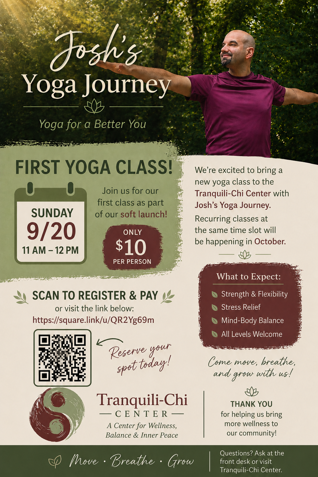 Josh's Yoga Journey