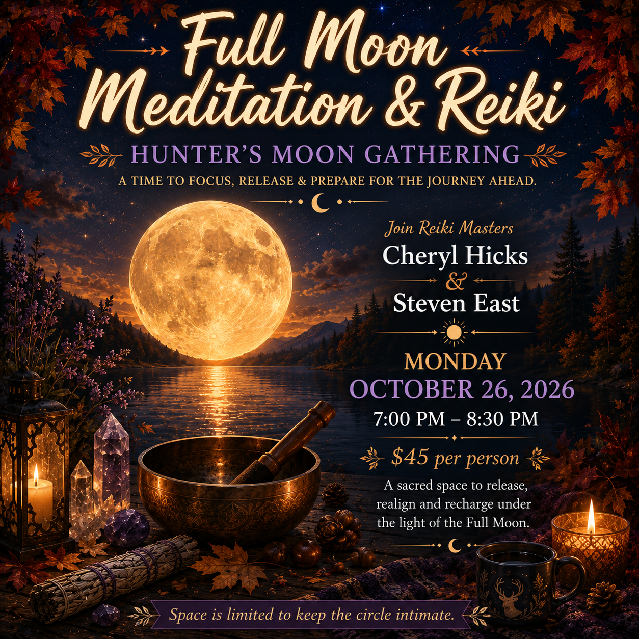 Full Moon Meditation &amp; Reiki