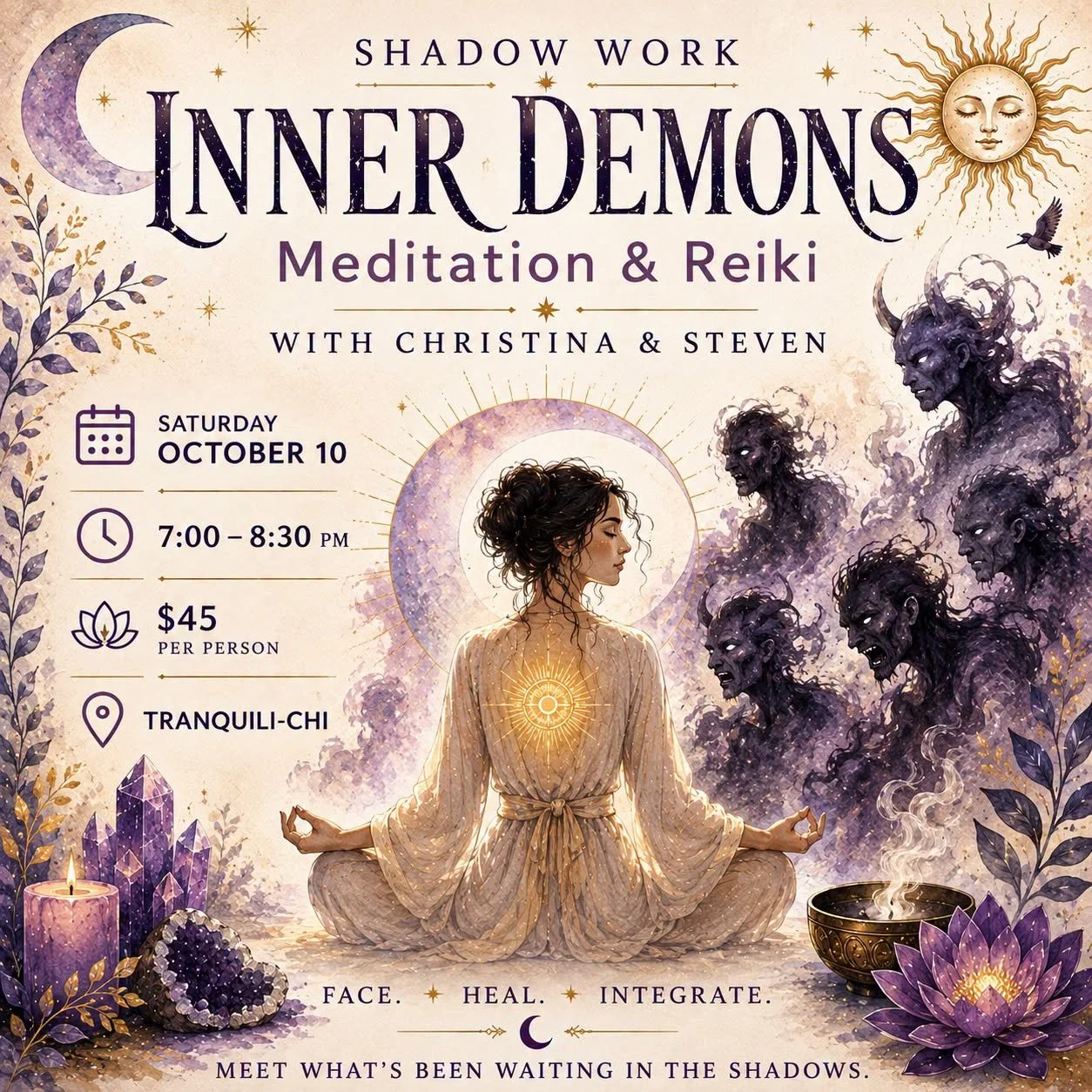 Shadow Work: Inner Demons Meditation &amp; Reiki