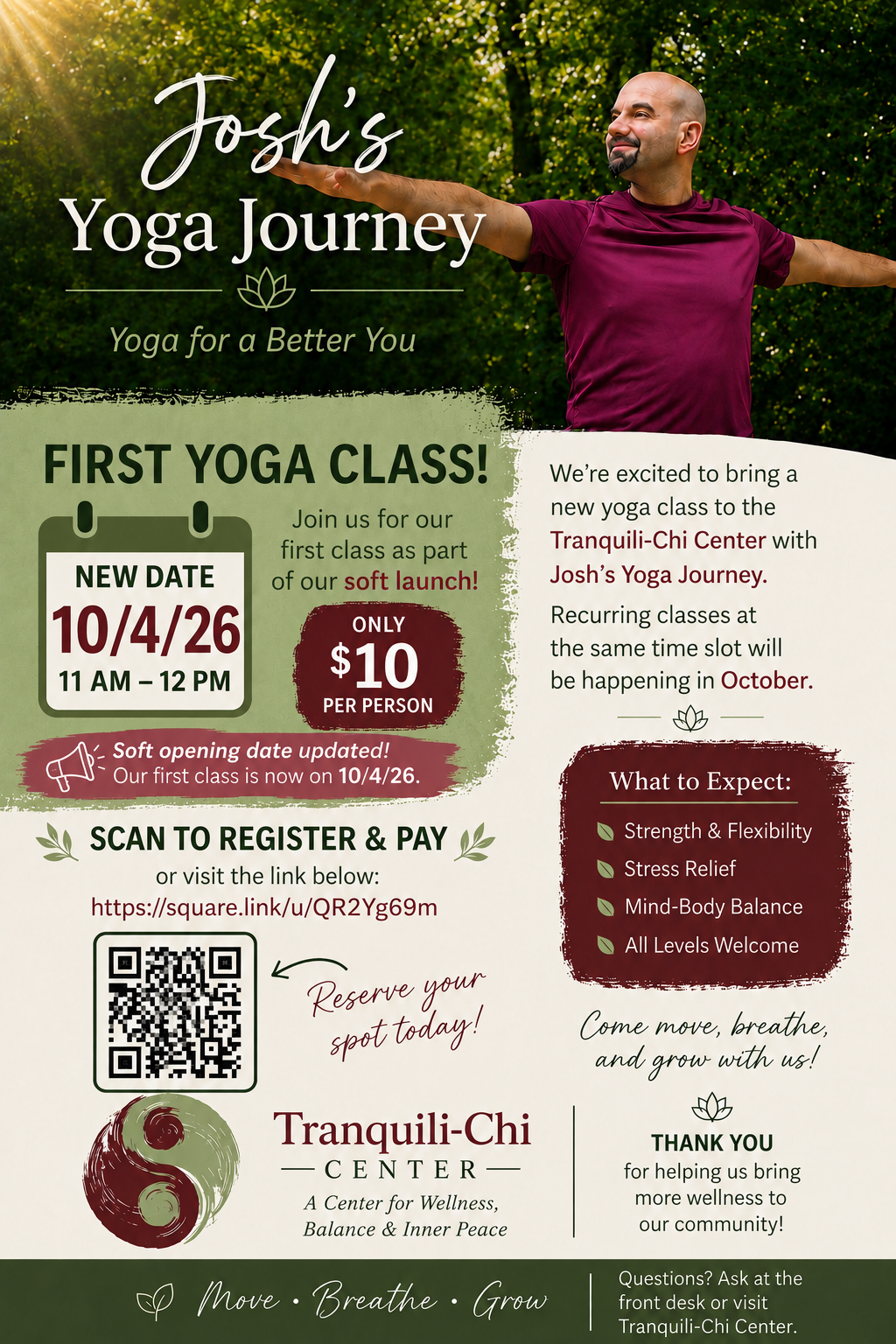 Josh's Yoga Journey
