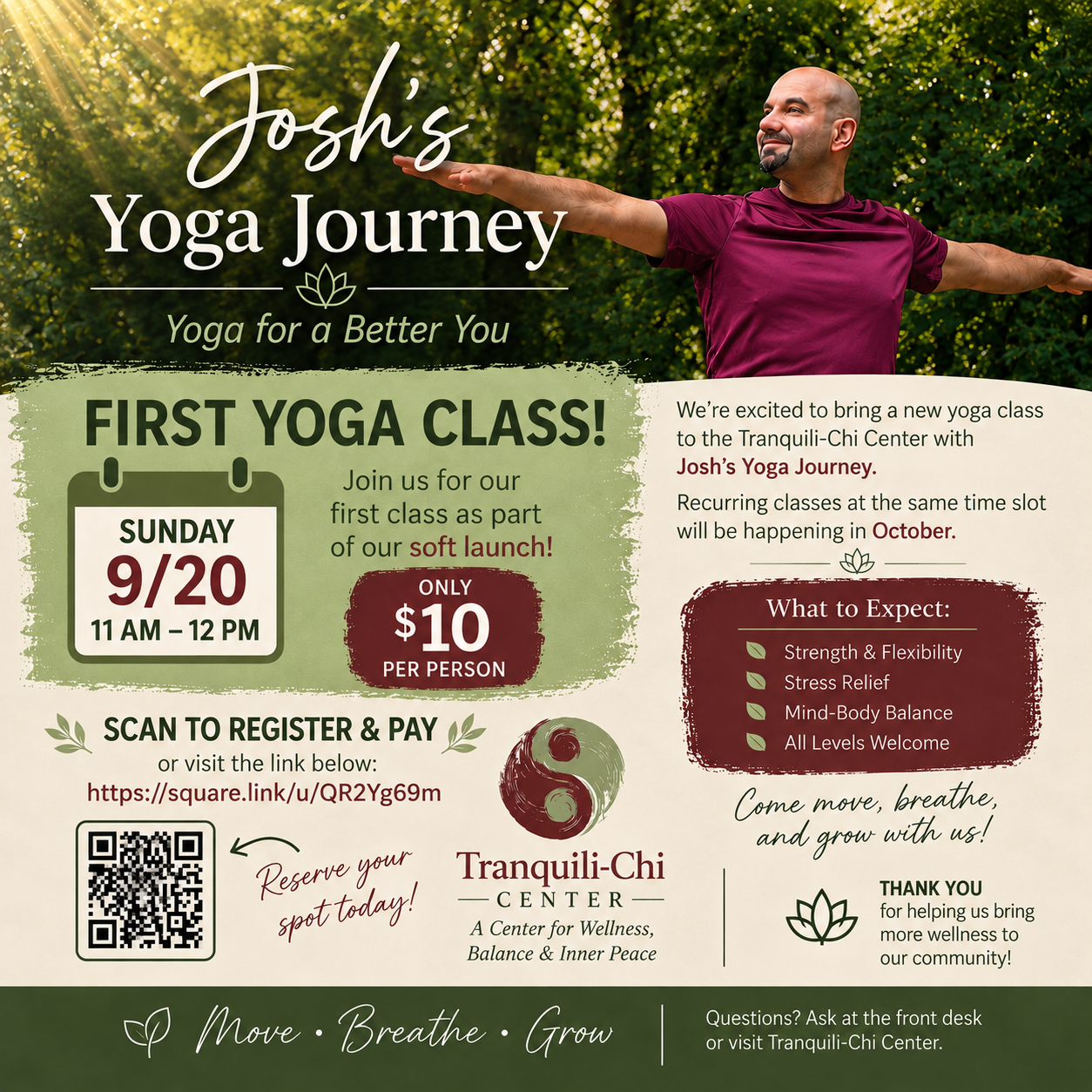 Josh's Yoga Journey