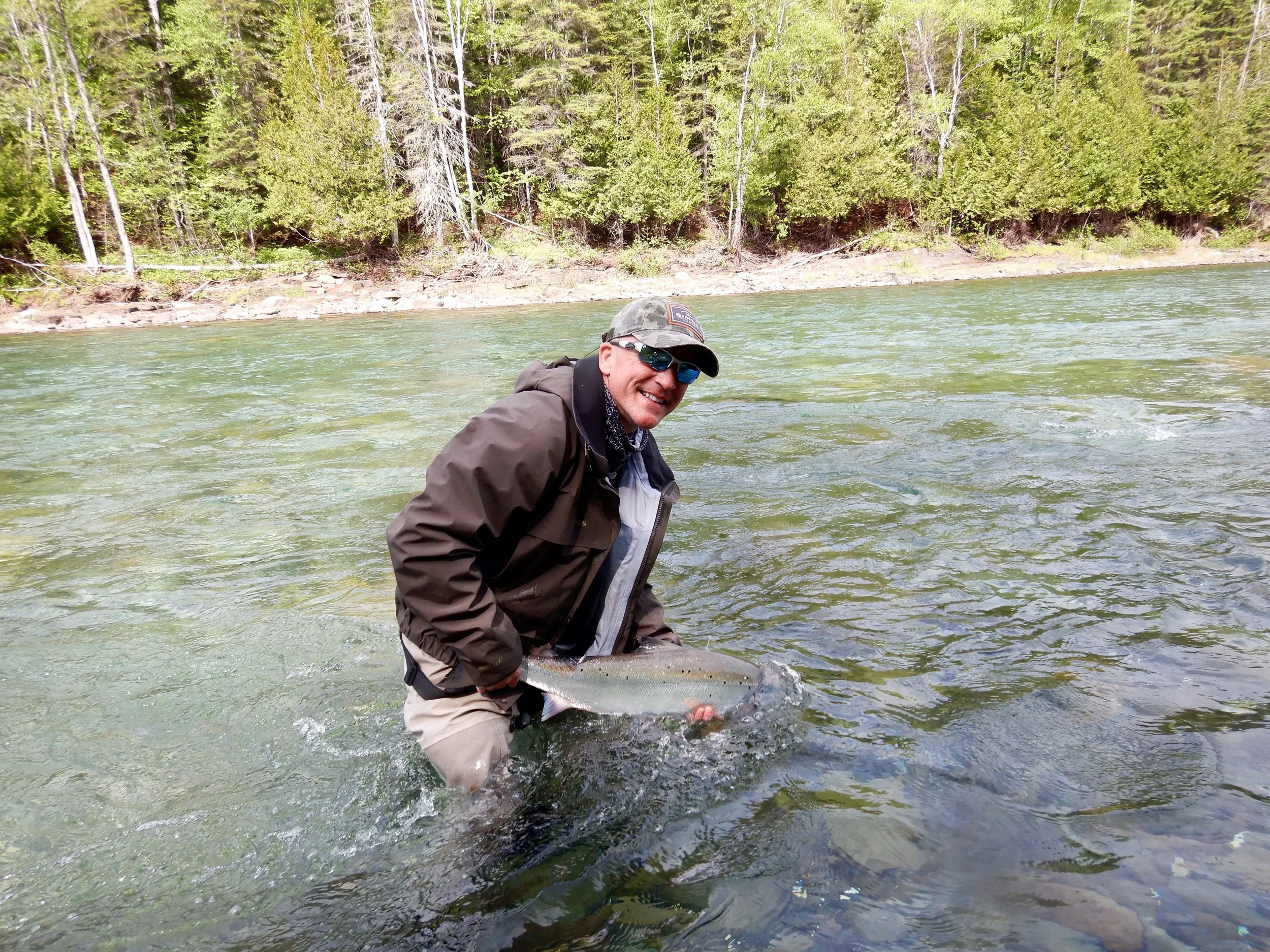 Allen Richards puts one back to swim on the Bonaventure, congratulations Allen!