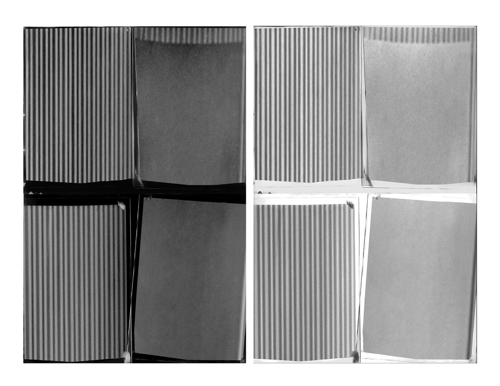 Duchamp Erased (Diptych), (2015)