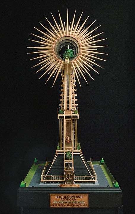 QUARTUMDIMENSIO AEDIFICIUM (THE CLAUDE BRAGDON MEMORIAL BUILDING) (1973)
