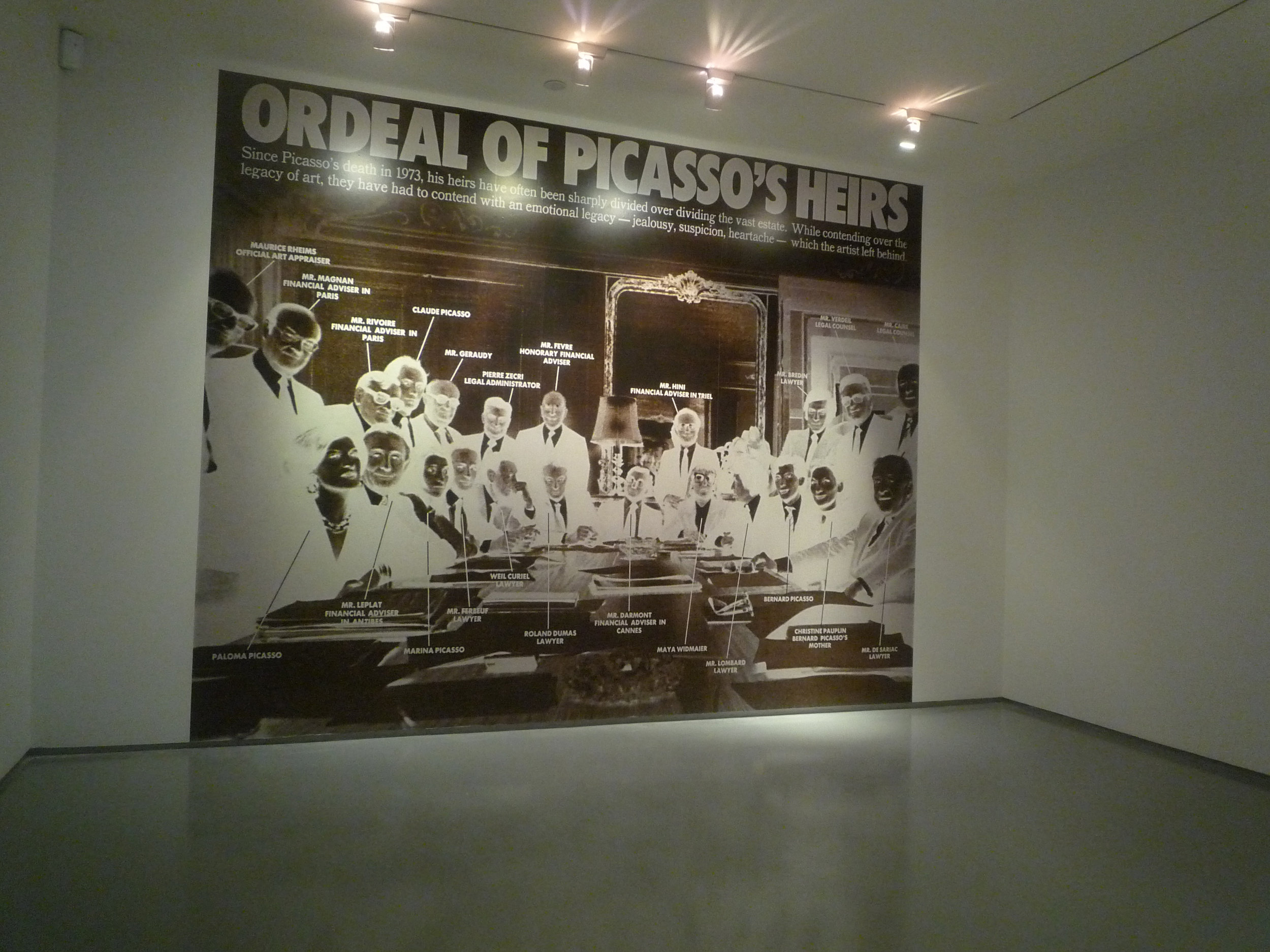 Muntadas, Ordeal of Picasso’s Heirs, 2012