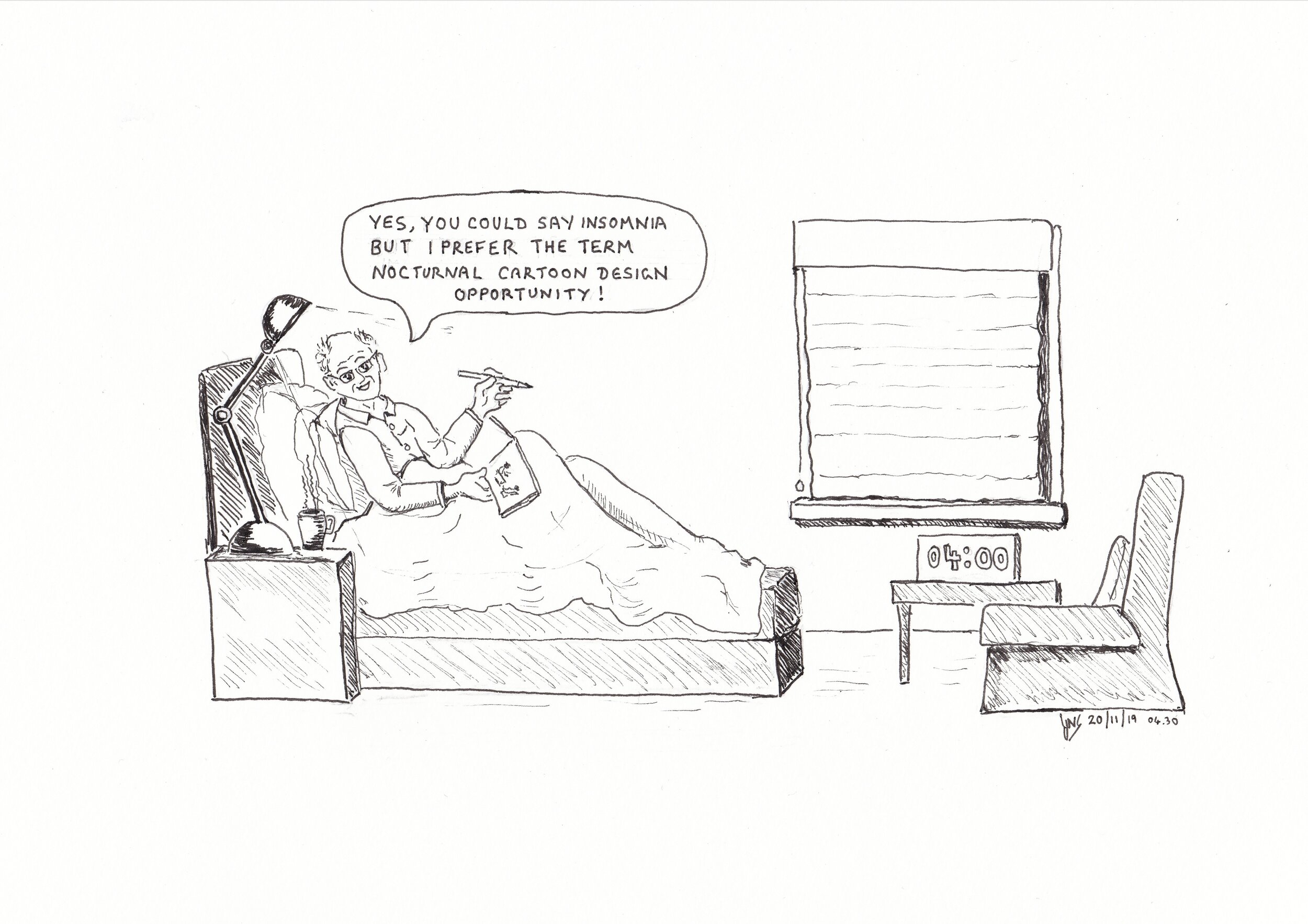 No.15 Nocturnal Opportunities (note the time beside signature)