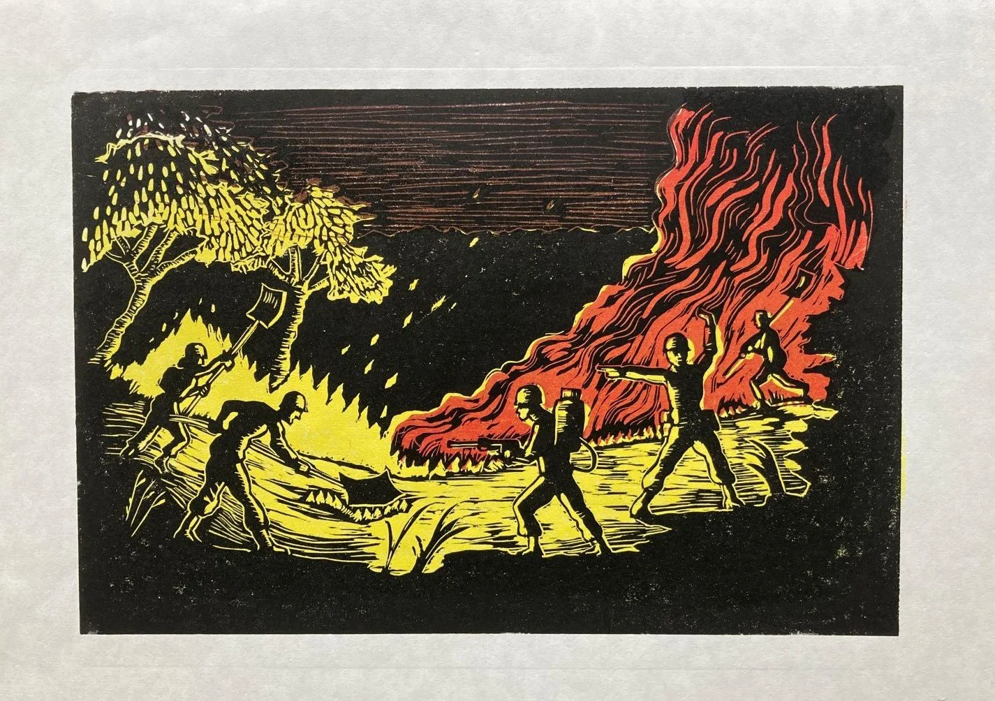 "Amazon Rainforest Firefighters" (Colour version)