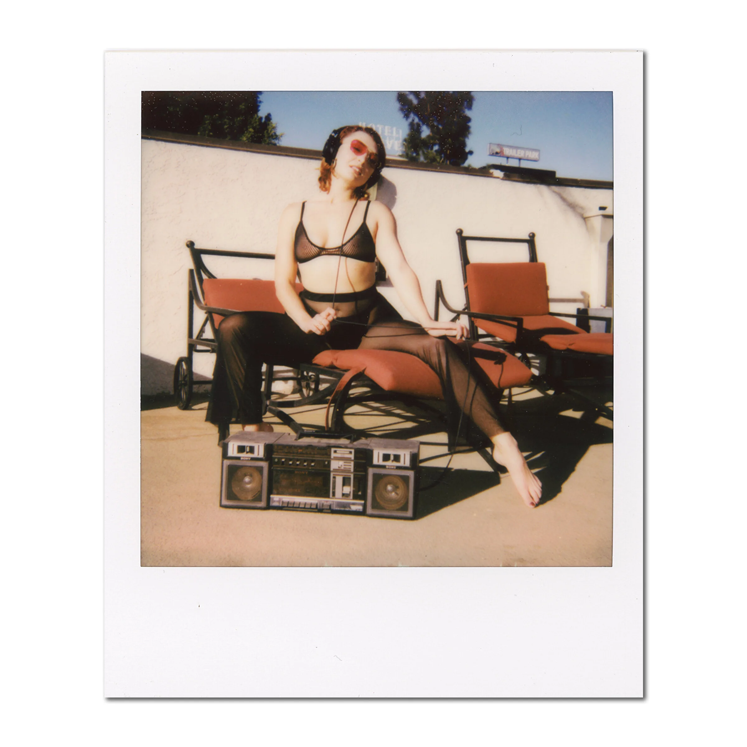 Boom Box Babe Amanda Achen (Polaroid Set of 2)
