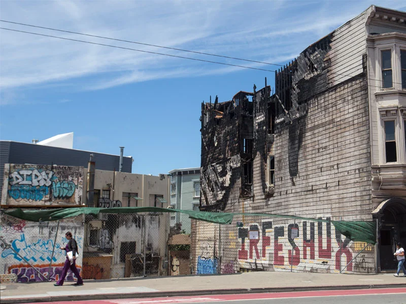 SFWeekly,  A Burning Need for Sprinklers: In the wake of several large fires, Sup. Aaron Peskin fights to improve safety at S.F.'s single-room occupancy hotels.