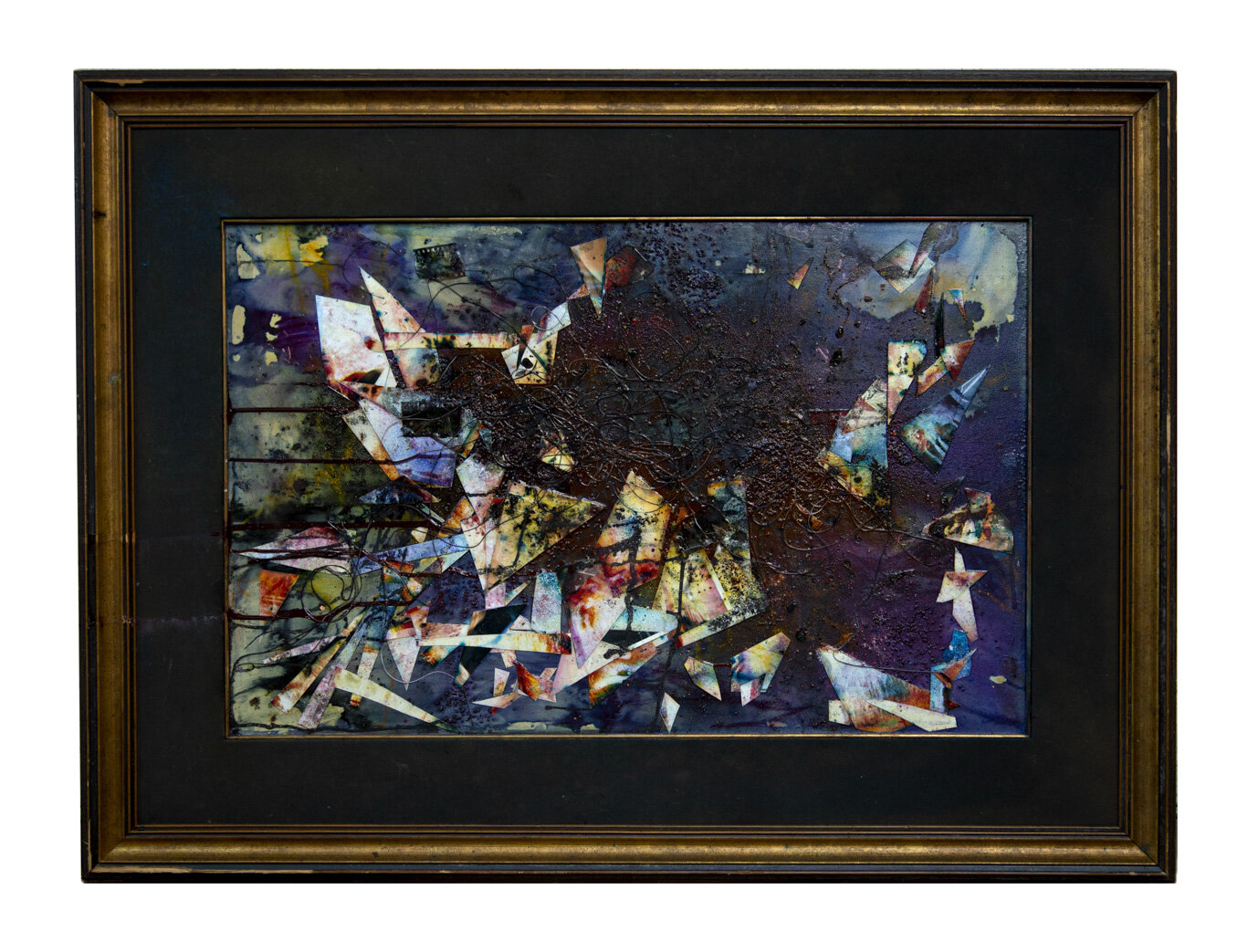   History Exposed   photographs, negatives, and mixed media on found frame  42in x 32in  2019 