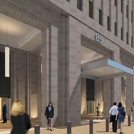 85 Broad St Building Entrance & Arcade