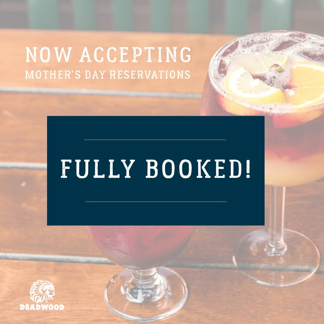 **FULLY BOOKED** Mother's Day Reservations