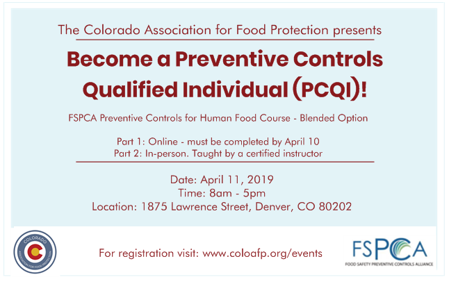 FSPCA Preventive Controls for Human Food Course - Blended Learning Option 