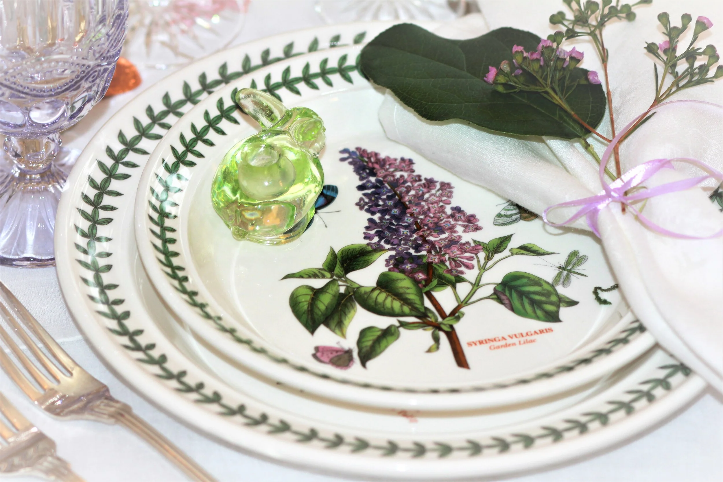 Easter Table Setting Using Everyday Portmeirion Botanic Garden Dishes