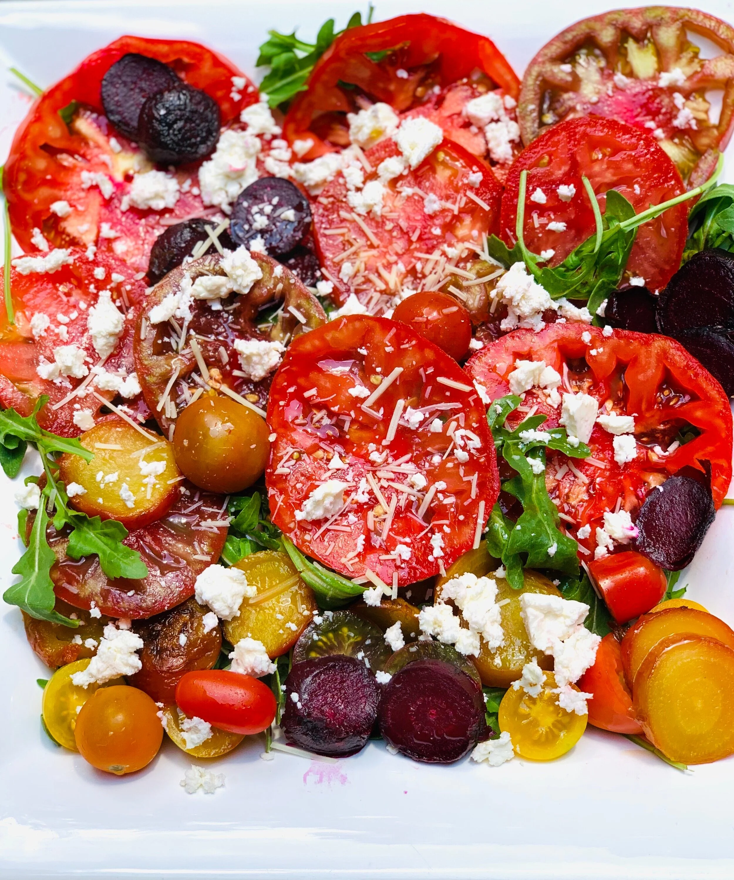 Heirloom Tomatos and Roasted Beet Salad
