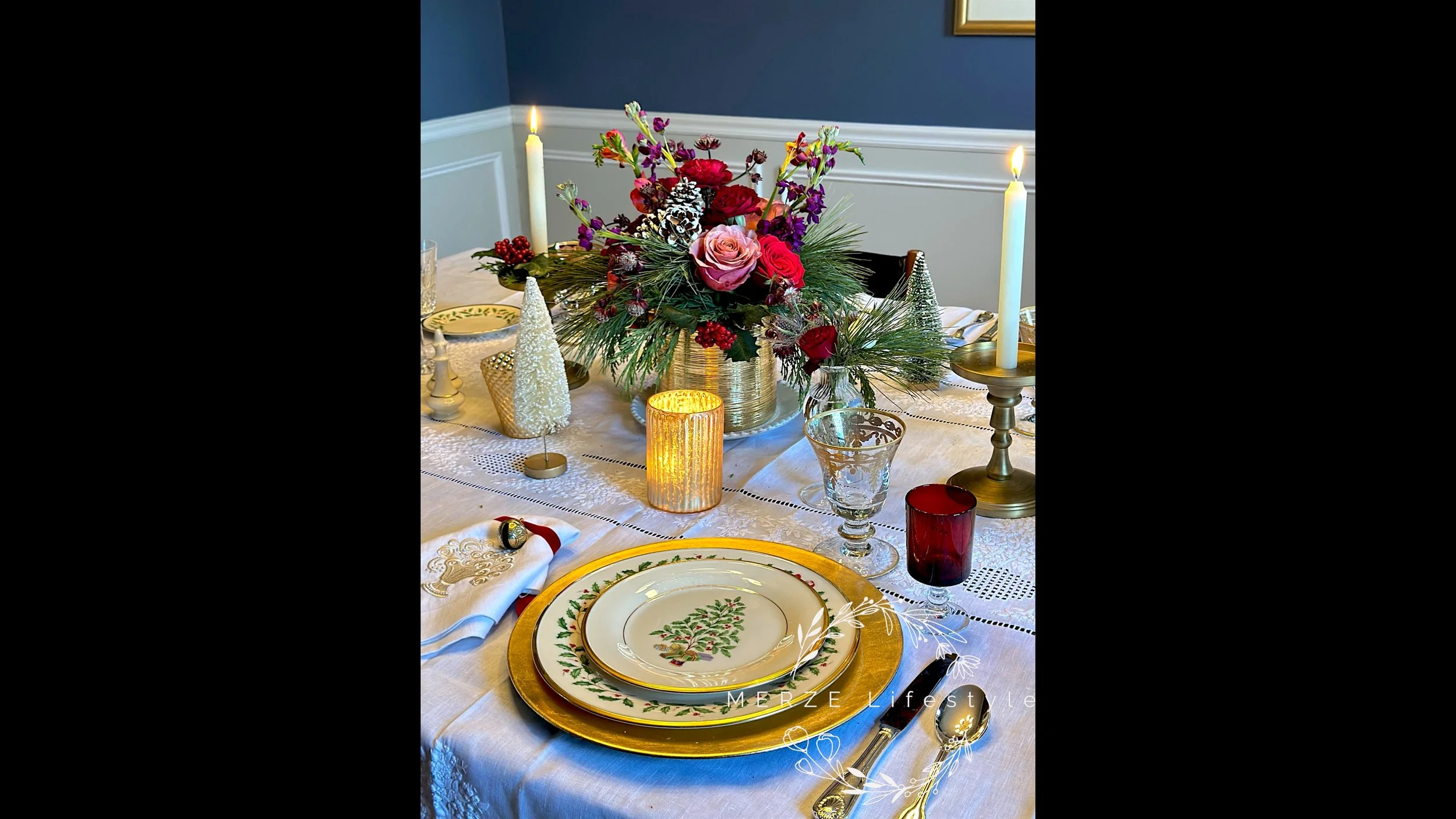 A Christmas Table Designed to Linger