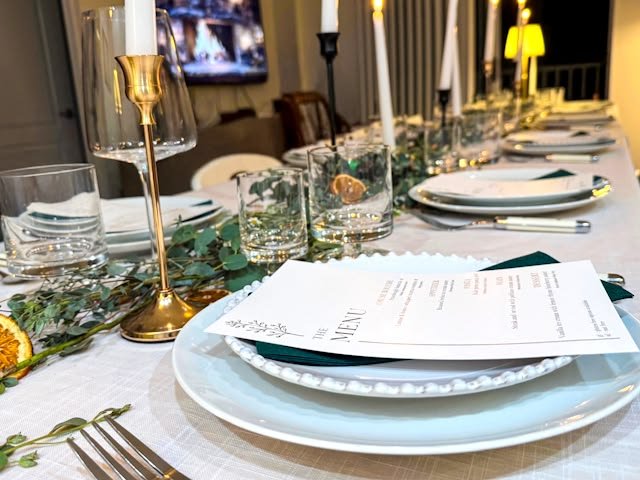 A Formal Table for Fifteen in a Small Washington Condominium