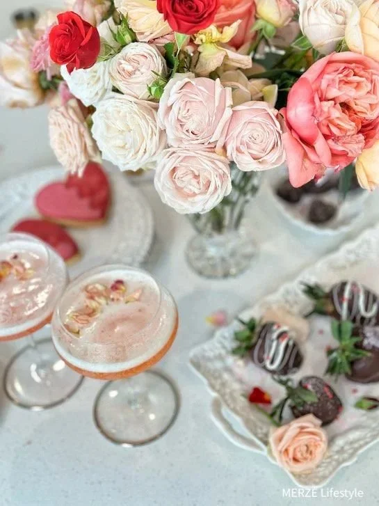 Celebrating Valentine's Day with Cocktails, Chocolate, and Roses