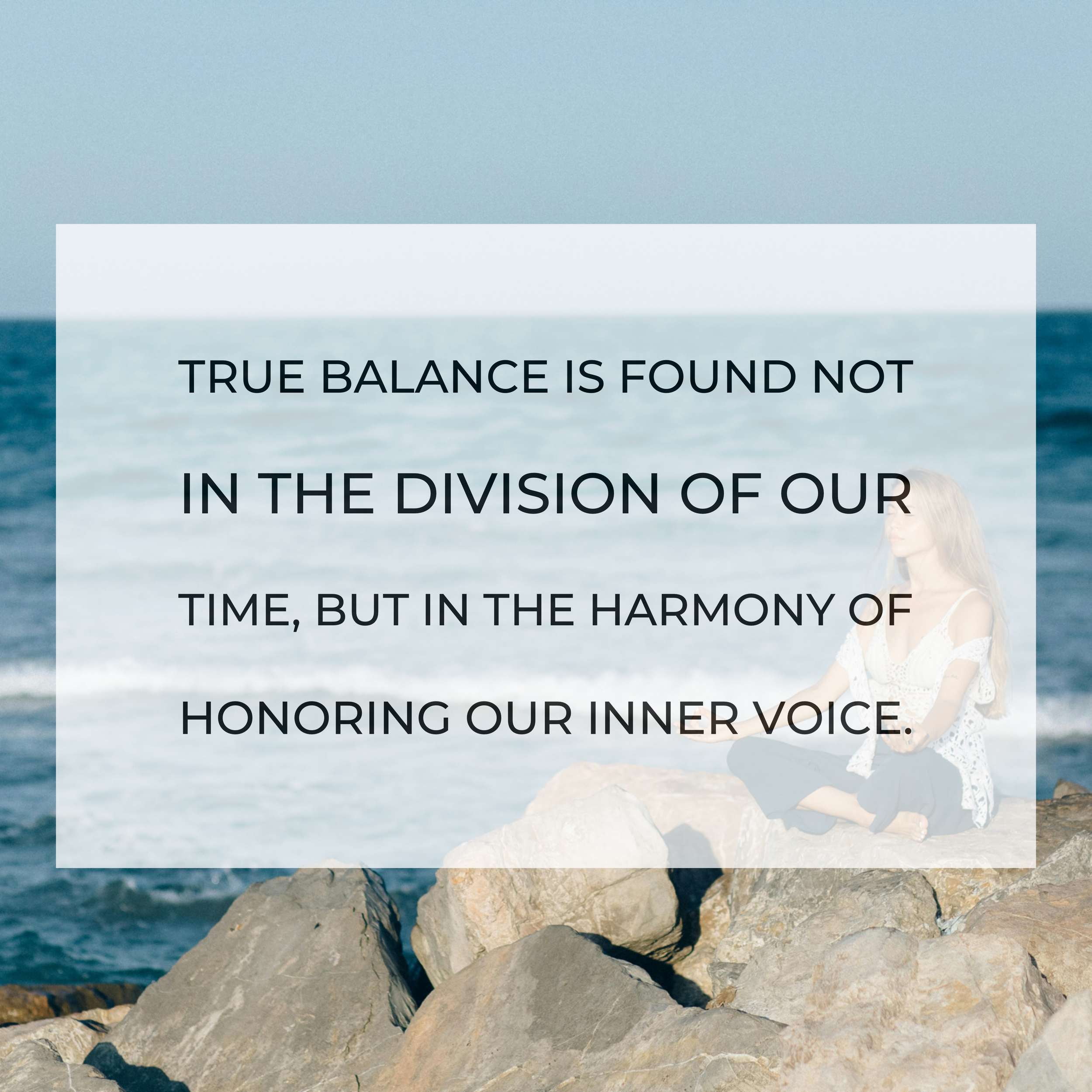 Rethinking Work-Life Balance: Finding Harmony Within