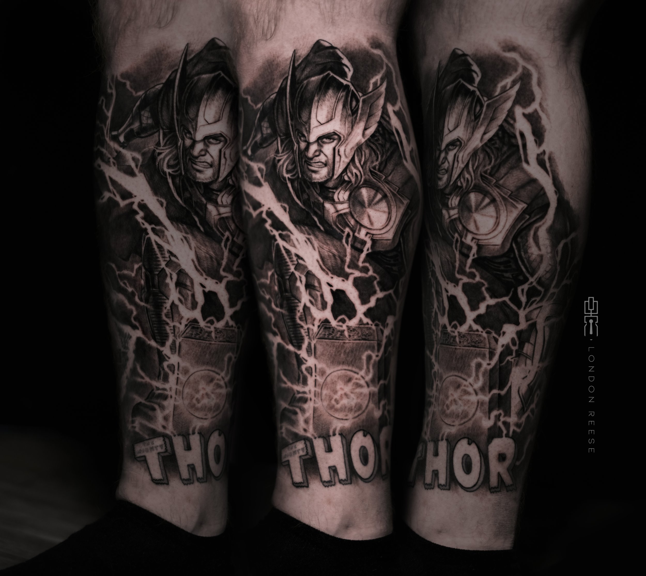 thor comic book black and grey full tattoo.jpg