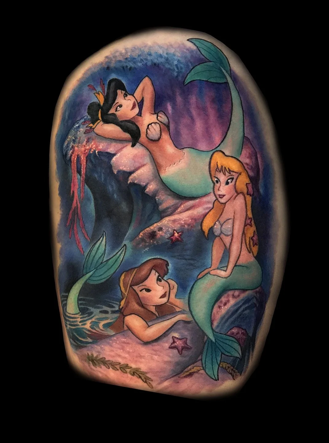 peter pan mermaid lagoon disney tattoo copy.jpg