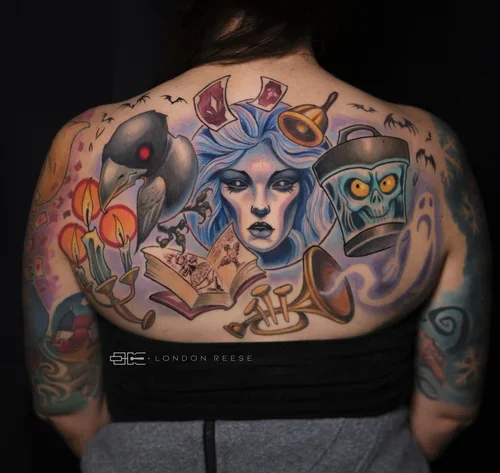 haunted+mansion+disney+newschool+neotrad+tattoo.webp