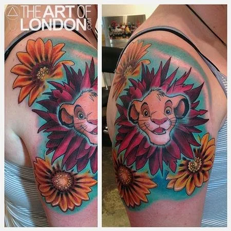 simba lion king flower daisy color best big_tattoo.jpg