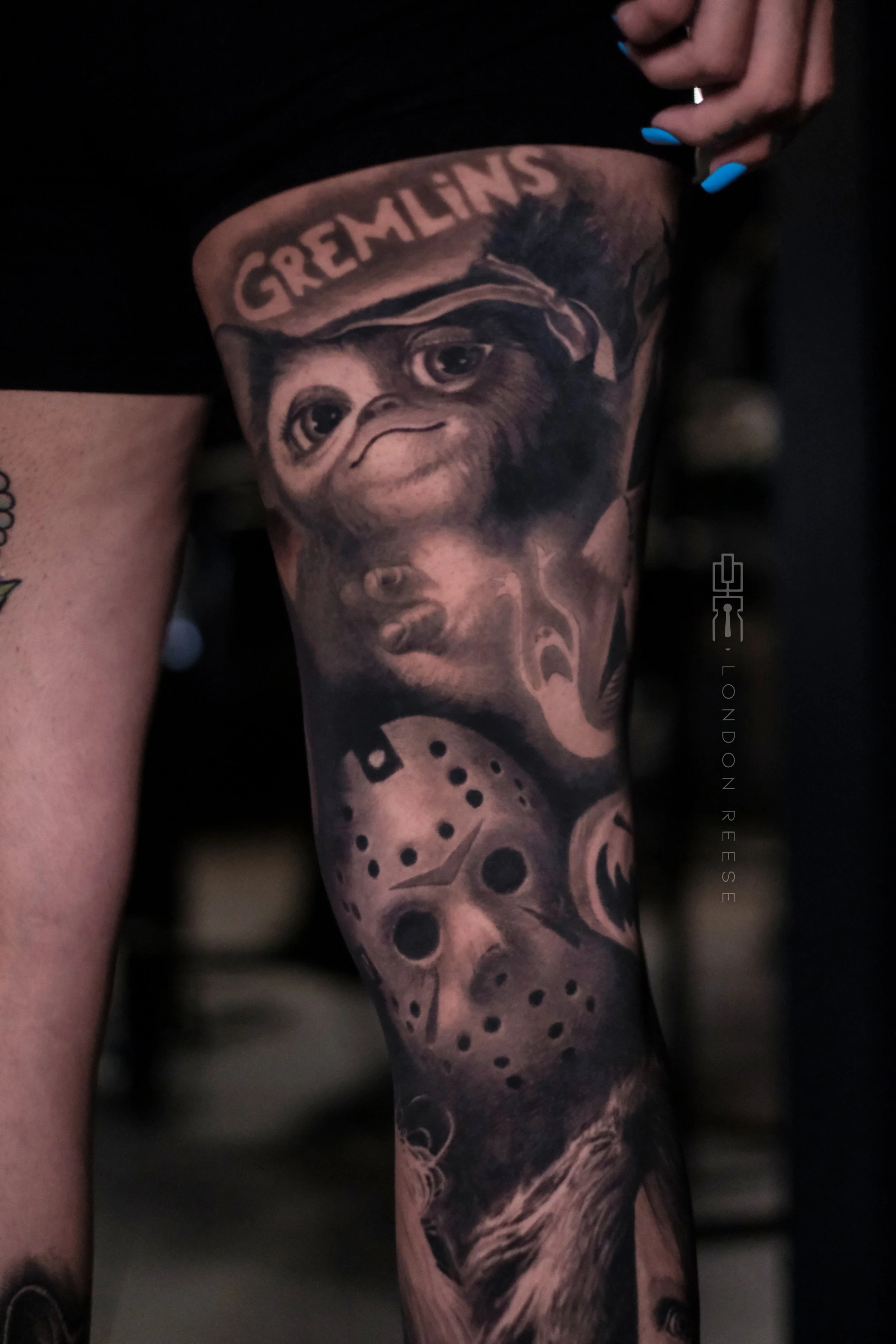 gizmo gremlins jason mask tattoo healed london reese-2 copy.jpg