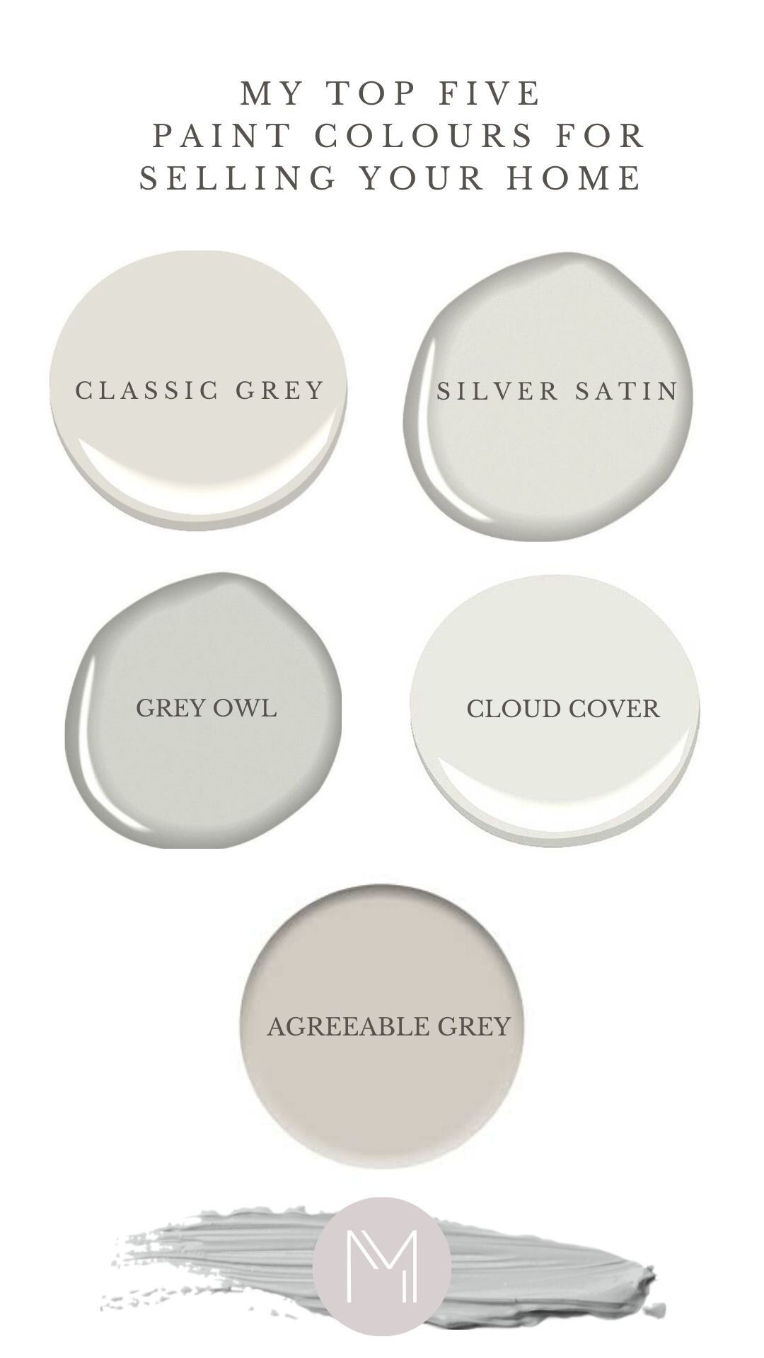 My Top Five Paint Colours For Ing Your Home Maudern Living - Paint Colors Similar To Gray Owl