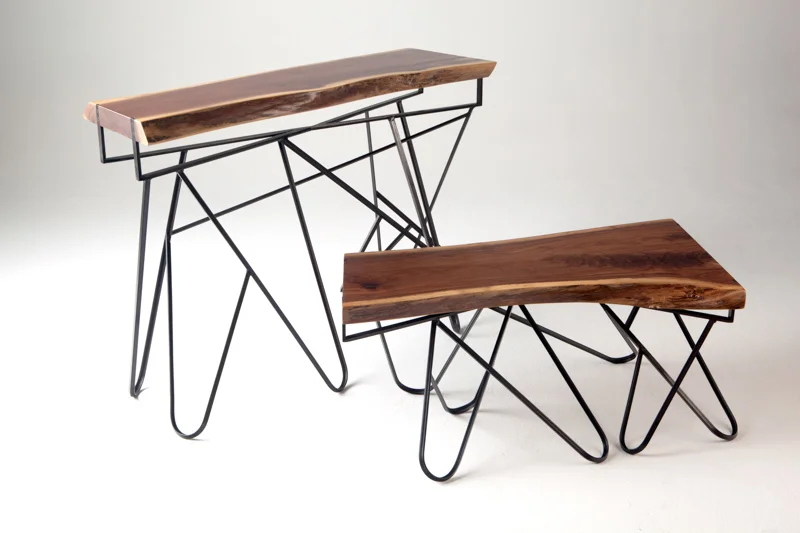 March of the Elephants Console Table (detail)