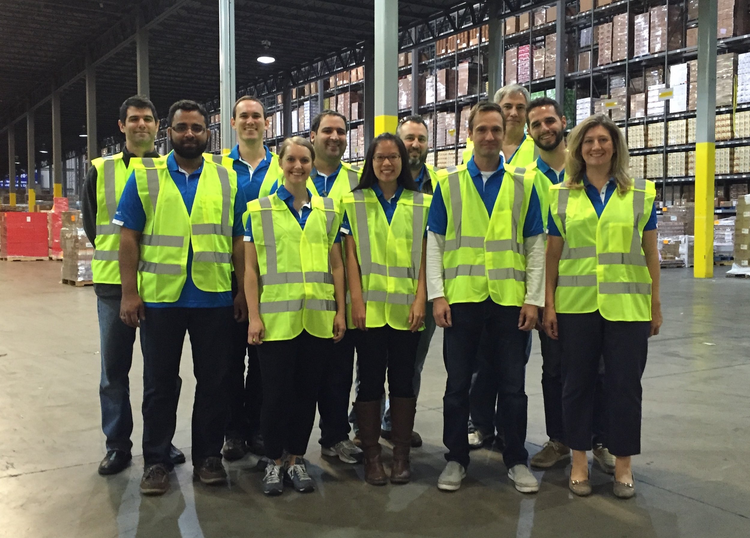 Our product team on a KeHE warehouse visit.