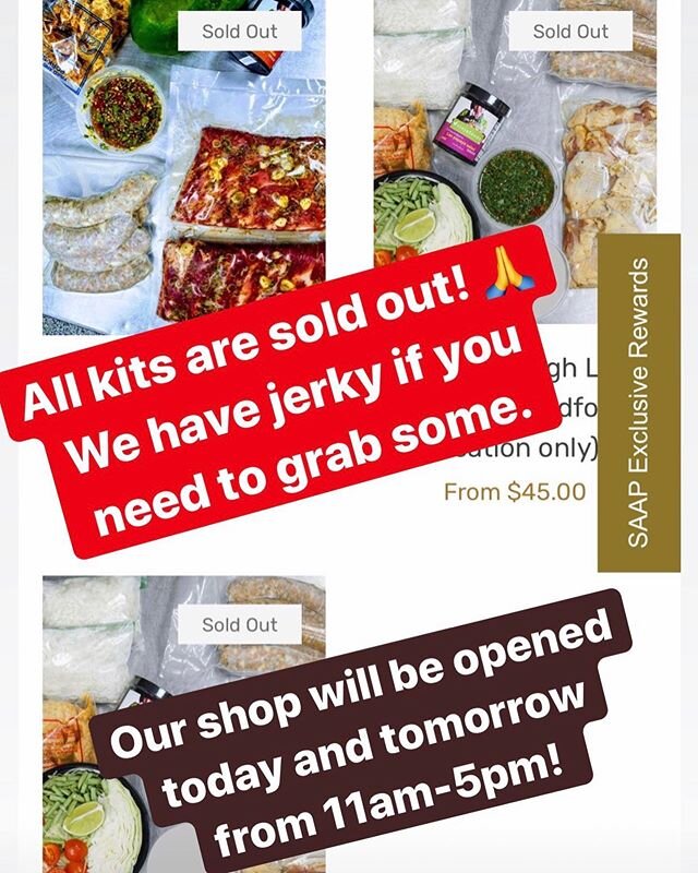 🙏WOW!! Thank you and thank god it&rsquo;s Friday!! 🙌🙌🙌 Our shop will be opened today and tomorrow from 11am-5pm if you need to grab some jerky!