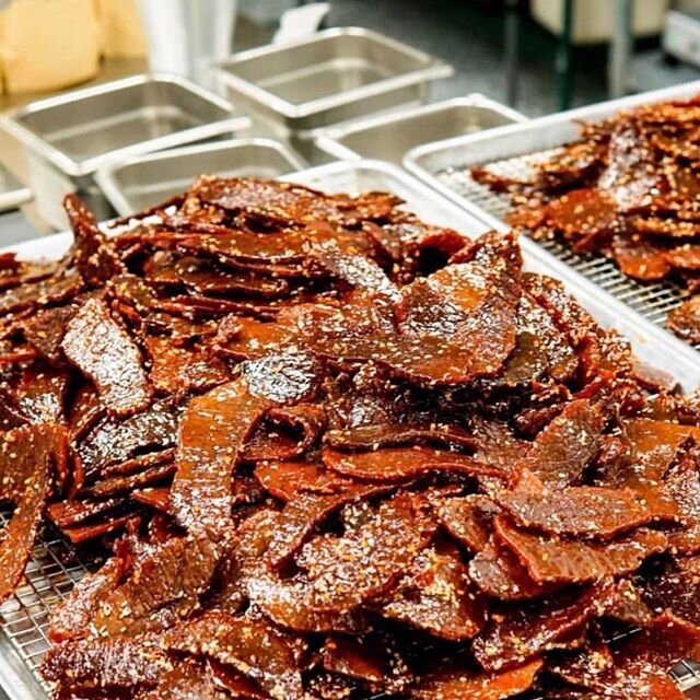 Oh my jerky! 🤩 Our shop is open today from 11am-5pm if you need to load up! Soooo fresh &amp; delish!