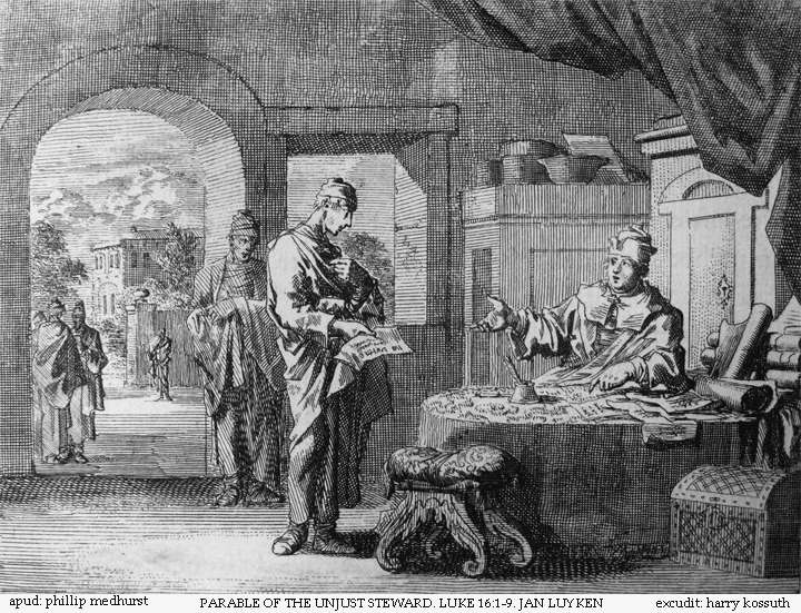 “The Parable of the Unjust Steward”, Jan Luyken, Dutch c. 1675