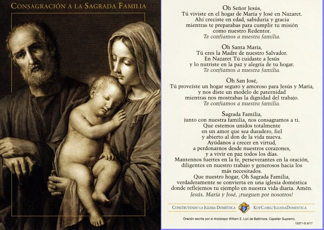Consecration To The Holy Family St Monica Catholic Church