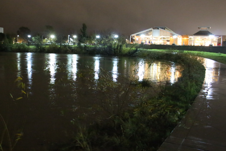 The heavy rains in December 2016 brought the Napa River close to spilling into the Oxbow Bypass