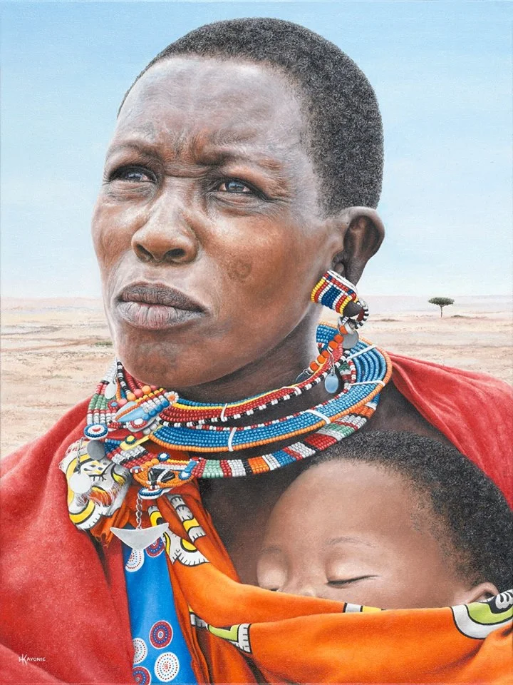 "Maasai Mother & Child" by Holly Kavonic