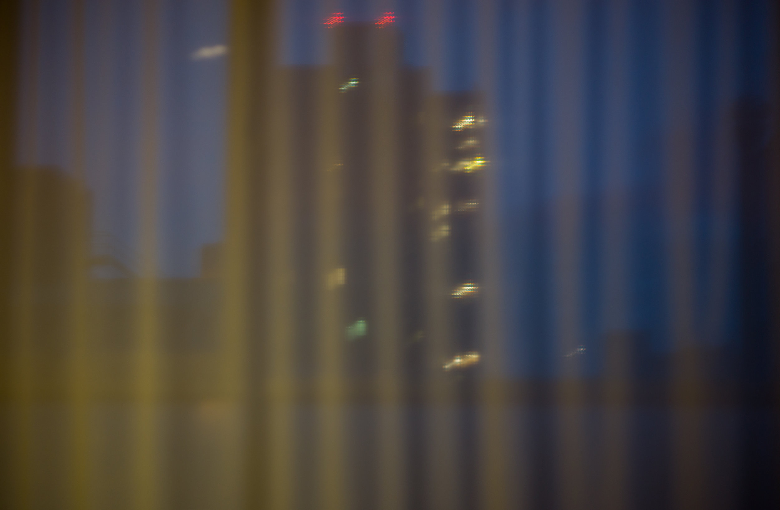 Cityscape through Fabric, Night