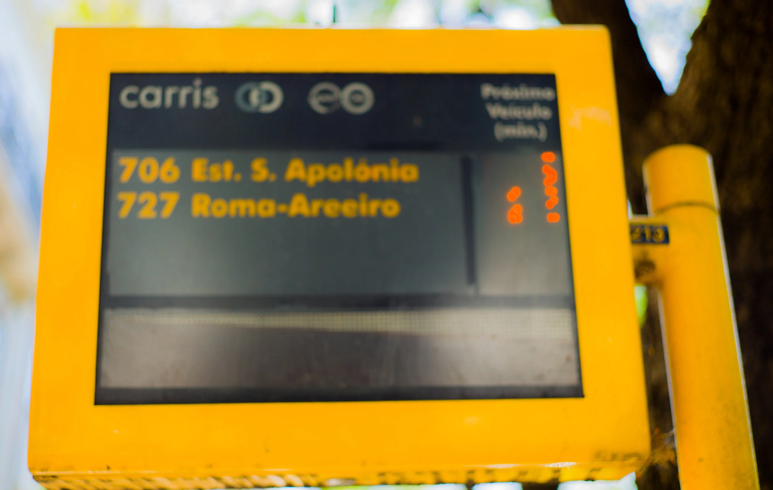 A Bus Stop in Lisbon