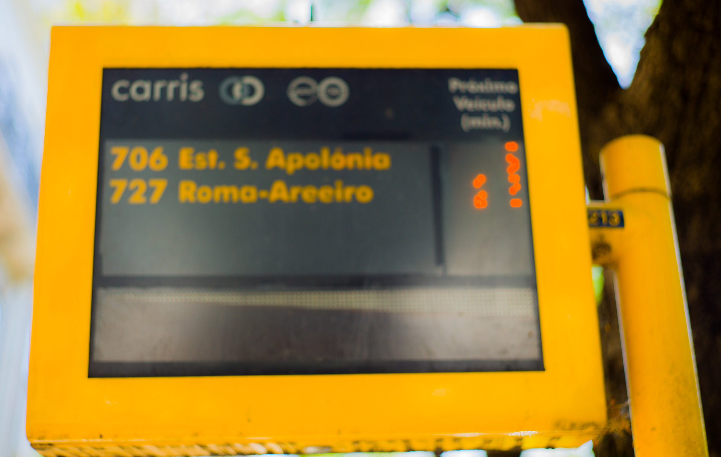 A Bus Stop in Lisbon
