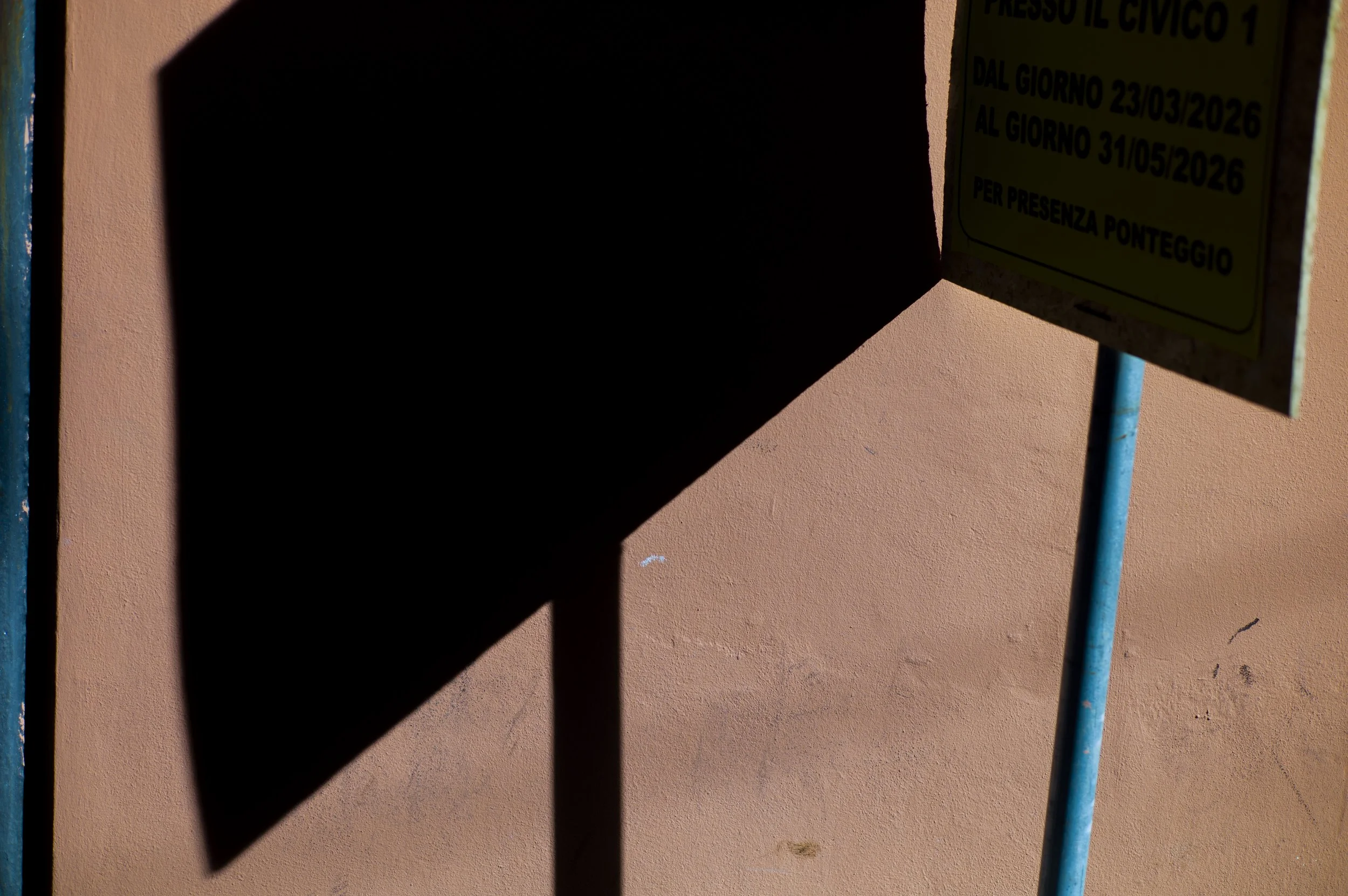Sign and its shadow