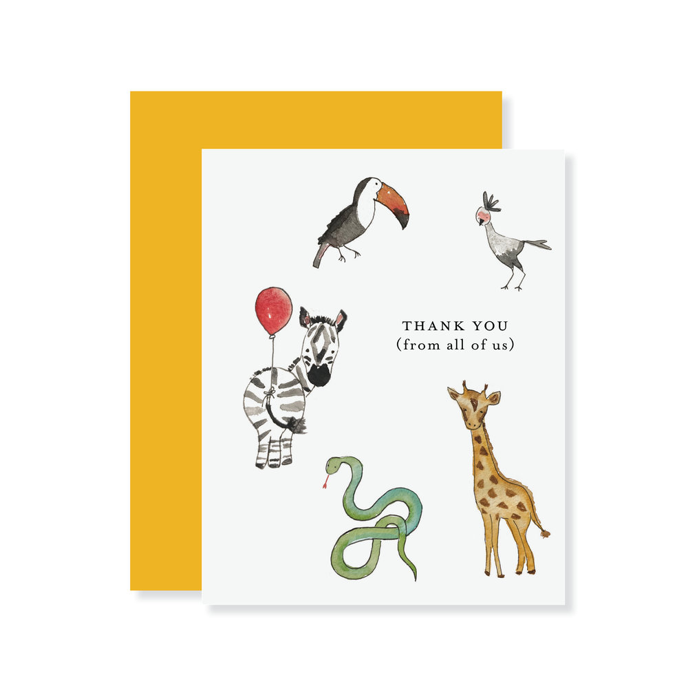 Animals Thank You Card Set — Britt Bates